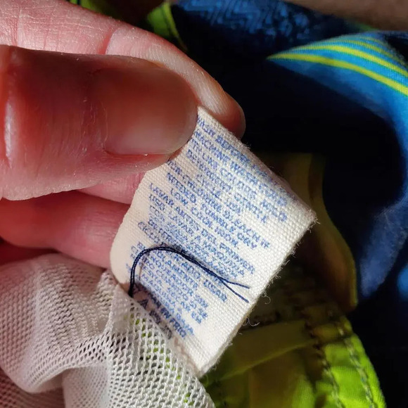 OP Ocean Pacific Green and Blue Boys Swim Trunks Board Shorts Size XS 4-5 EUC - Picture 10 of 14